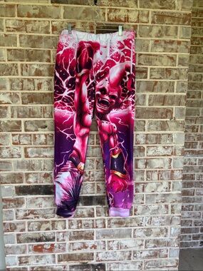 Kid Buu from Dragon Ball Z Purple and Pink Cartoon Sweatpants